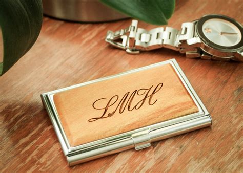 personalized engraved visiting card holders.